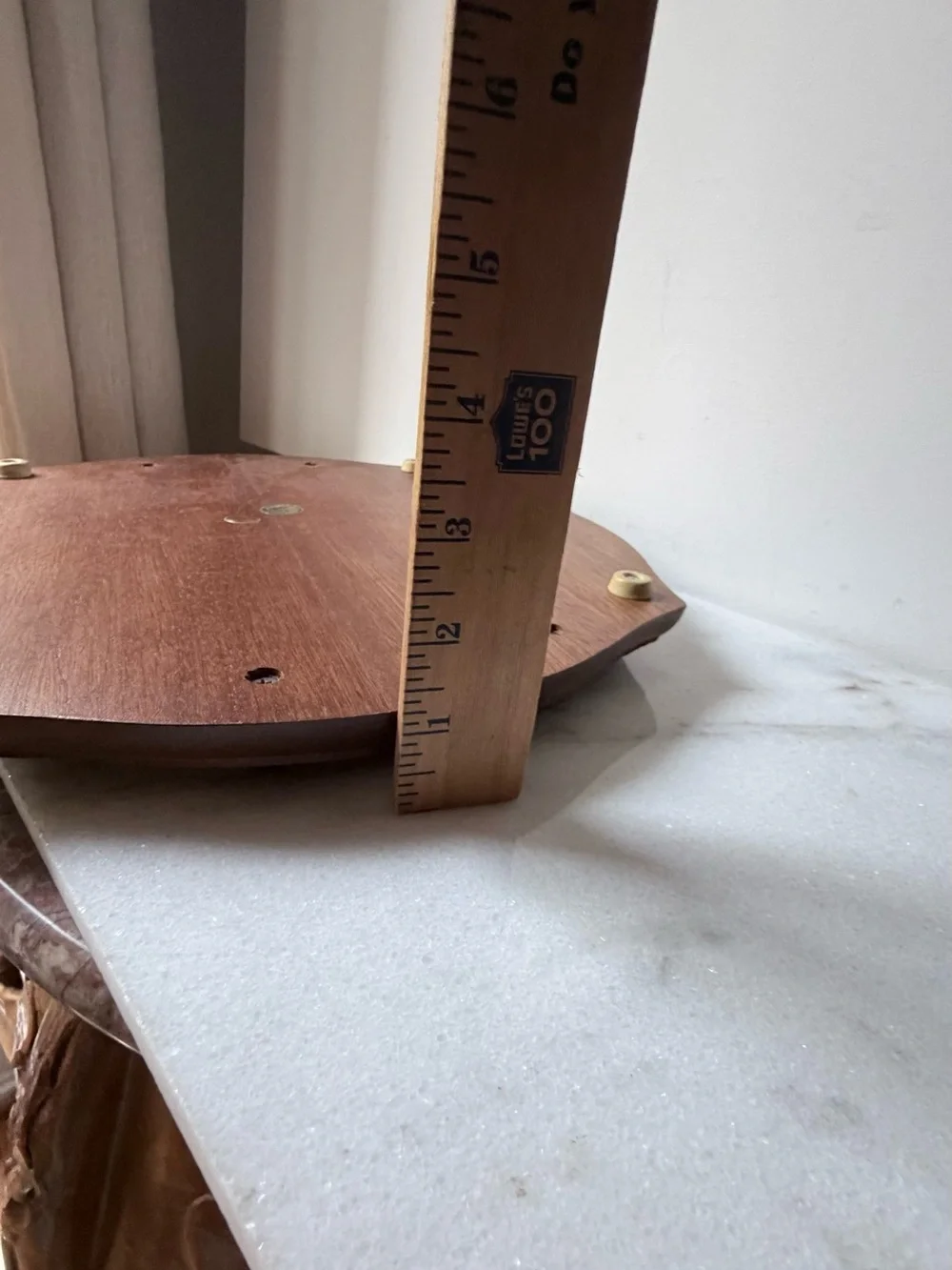vintage Fred Press mid-century modern wooden serving tray and cheese board
